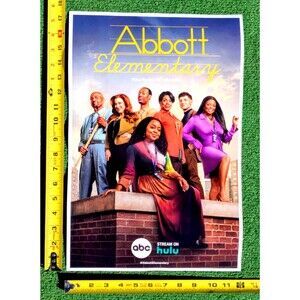 Abbott Elementary Cast 12"x18" Original Promo TV Poster SDCC 2024 Hulu/ABC New